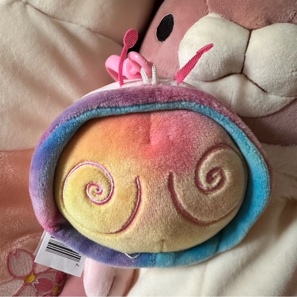 Squishmallow Snail Clip Keychain